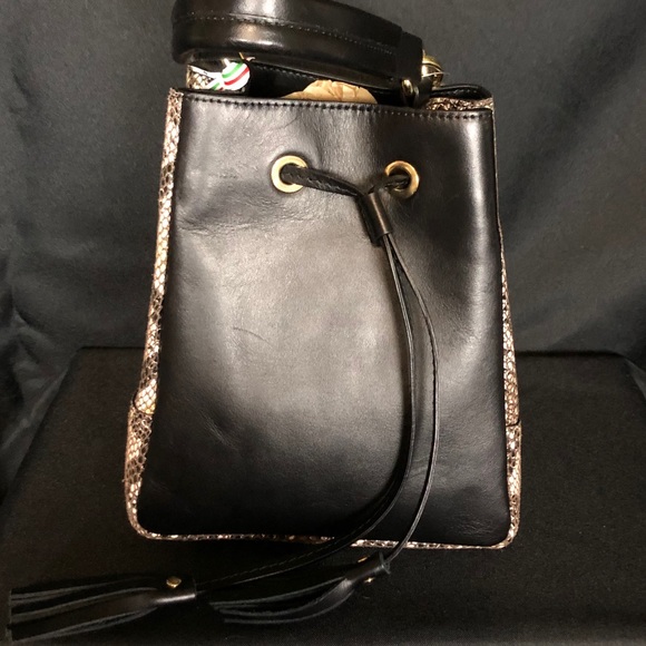 Sara Burglar Ariel Snake Italian Leather Bag NWT💥 - Picture 5 of 8